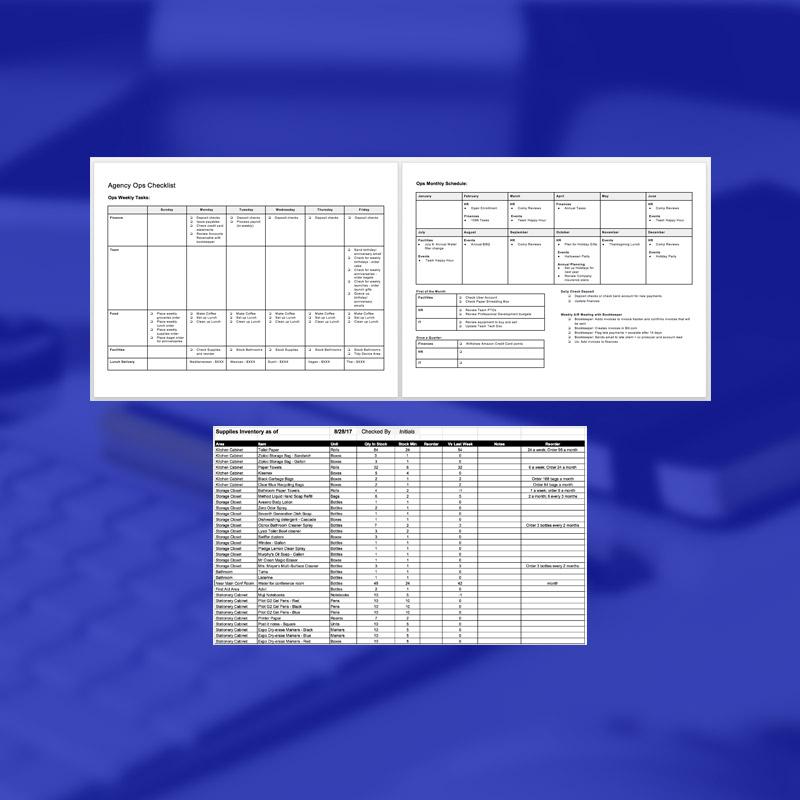 Agency Ops Checklist (with Real Items) - AgencyDocs