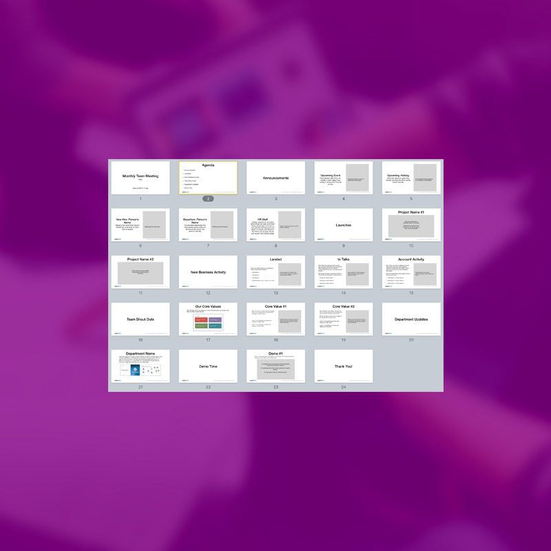 Monthly Team Meeting (Presentation Template) - AgencyDocs
